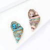 Classic Enamel Conch Brooch for Women Unisex Rhinestone Aquatic Life Pins Banquet Party Backpack Gifts Jewelry Accessories - Image 4