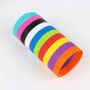 10Pcs/Lot Multicolor Luminous Heart Silicone Bracelets For Men Women Flower Sport Mix Style Rubber Wristband Bangle Jewelry Gift - Image 22