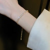Wave Geometry Adjustable Bracelet Bangle Rhinestone Crystal Bracelets Women Wedding Wristband Jewelry - Image 22