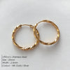 Classic Simple Hoop Earring for Women Geometric Pattern Suit Various Occasions Metal Versatile Female Jewelry Gifts - Image 2