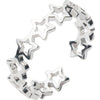 Fancy Stars Adjustable Opening Rings Women Silver Plated Daily Wear Versatile Female Accessories Jewelry - Image 5