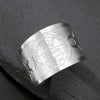 Wealth Fortune Amulet Kabbalah Adjustable Ring Men Solomon Secret Seal Finger Ring Stainless Steel Jewelry - Image 1