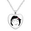 Rage Comic Necklace Derp Face Trollface Funny Meme Cartoon Glass Heart Shape Pendant Chain Necklace Charm Jewelry Collect Gift - Image 5