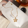 Delicate Zircon Star Pendant Necklace For Women Minimalist Gold Pvd Plated Stainless Steel Necklace Jewelry - Image 5