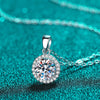 Gra Necklaces for Women White Gold Jewelry Silver Diamond Pendant Necklace - Image 2