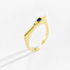 Dplaopa Silver Colorful Geometric Zircon CZ Open Adjustable Ring Party Women Jewelry Gift - Image 4
