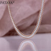 Pataya 5mm Wide Necklace 55cm Rose Gold Color Ball Bead Link Chains Jewelry Bracelets For Lover Friend Women Gifts - Image 2