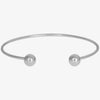 1pc Classic Stainless Steel Brief Metal Texture Bangle Terror Eyes Metallic Ball Opening Adjustable Bangles For Women Gift - Image 9
