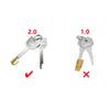 2.0 Heart Shaped Small Lock Core Chastity Cage Universal Key Necklace with Brass Invisible Lock Core Bondage Cock Cage Gifts - Image 6