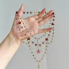Bohemian Double-Layer Beaded Necklace with Irregular Stone Beads and Long Sweater Chain - Image 30