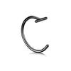Punk 8/10mm Titanium Steel Lip Rings Cuff Clip on Fake Labret Piercing Ear Nose Hoops Unisex Women Septum Body Jewelry - Image 8