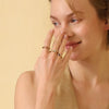 Large And Small Snake-head Zircon Open Ring Stainless Steel Statement Jewelry Decoration - Image 5