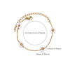 Stainless Steel Beaded Snake Chain Bracelet in Gold-Tone with 19 cm Length - Image 24