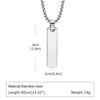 Men's Geometric Pendant Necklace with Stainless Steel Chain - Image 26