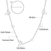 Round Cubic Zircon Charms Long Necklace Woman Choker Stars Moon Elegant Chain No Fade Fariy Jewelry - Image 9