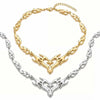 Punk Silver Color Flame Heart Choker Necklace For Women Men Gothic Hip Hop Metal Thorn Cross Heart Clavicle Chain Y2K Jewelry - Image 6