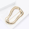 Neutral Style Irregular Ring Brooches For Unisex Smoorh Stainless Steel Alloy Pins Jewelry Accessory Suit Party Gift - Image 2
