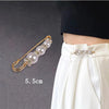 Imitation Pearl and Rhinestone Safety Pin Brooch with Multiple Designs - Image 57
