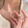 Minimalist Bow Pendant Necklace with Chain Options - Image 1