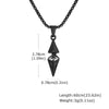 Stylish Blue Stone Necklaces for Men, Stainless Steel Cube Geometric Pendant Collar Jewelry, Birthday Party Gifts for Him - Image 11