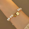 Freshwater Pearl Romantic Love Heart Gold Female Jewelry Set For Women Necklace Bracelet - Image 6