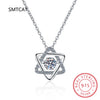 Silver Star of David Pendant Necklace Pave Setting CZ for Women Birthday Gift Jewelry - Image 8