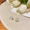 Black Flower Stud Earrings for Women Folded Unique Design Enamel Multi-layers Floral Small Earrings Jewelry Accessories - Image 4