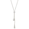 Stainless Steel Pull Adjustable Water Drop Shape Tassel Charm Necklace Personality Jewelry Gifts - Image 6