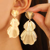 Exaggerated Leaf Flower Earrings Women Retro Long Earrings Light Temperament Banquet Jewelry Gifts - Image 1