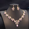 Colorful Waterdrop Necklace and Earring Set with Multiple Stone Colors - Image 11