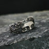 Rings For Men Creative Venus Mask Ring, Retro Thai Silver Relief With Adjustable Opening Ring Confessing Gift - Image 1
