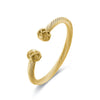 Braided Charm Open Cuff Stainless Steel Stackable Bracelets for Women Men Adjustable Bangles Charm Jewelry Party Gift - Image 4