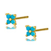 Silver Rainbow Tassel Four Petal Flower Drop Stud Earrings for Women Sweet Girl Ear Bone Jewelry Accessories - Image 39