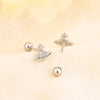 Korean Silver Needle Tragus Piercing Helix Studs Earrings for Women 2Pcs Butterfly Heart Ear Piercing Body Jewelry - Image 9