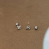 Korean Silver Needle Tragus Piercing Helix Studs Earrings for Women 2Pcs Butterfly Heart Ear Piercing Body Jewelry - Image 18