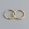 Minimalist Circle Hoop Earrings in Multiple Sizes - Image 11