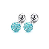 1-12 Pairs Shiny Zirconia Cartilage Stud Earring Tragus Helix Piercing Barbell Star Heart Ball Cartilage Earrings Set for Women - Image 7