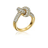 Colored Zircon Intersection Ring Classic Design Style Stainless Steel Anti Fading Geometry Lady Unique Jewelry Gift - Image 7