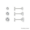 Stainless Steel Flat-Back Cartilage Stud Set with Multiple Designs - Image 2