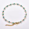 4 mm Turkish Evil Eye Bead Anklet in Multiple Colors and Lengths - Image 7