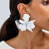 Oversized Geometric Earrings Pleated Earrings Earrings For Accessories Women Occasion - Image 5
