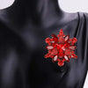 Rhinestone Flower Brooches for Women 9-color Snowflake Party Casual Brooch Pin Gifts - Image 1