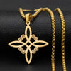 Retro Celtic Knot Pattern Disc Cross Pendant Necklace for Men Gothic Punk Street Jewelry Gift - Image 42