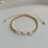 Herlook Gold Color Beaded Bracelets for Women Jewelry Natural Shell Cross Star Heart Charm Bracelet Adjustable Rope - Image 6