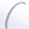 Silver Bracelet 16CM To 19CM Tennis Bracelet 2.5MM Zirconia Anniversary Gift - Image 2