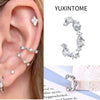 1PC Plated Gold Ear Cuff Earrings For Women C-Shape Crystal Clip On Earrings No Piercing Earrings Jewelry Gifts - Image 28