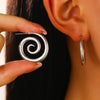 Metal Texture Conch Spiral Stud Earrings Women Stainless Steel Beach Seaside Holiday Summer Jewelry Gifts - Image 8