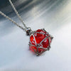 Metal Net Cage Crystal Necklace Stainless Steel Stone Holder Necklace Dice Crystal Pendant Necklace Jewelry for Women Men - Image 12
