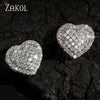 Sugar Cube Geometric Stud Earrings For Women Full Inlay Zircon Piercing Earring Engagement Wedding Jewelry - Image 20