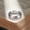 Black Brushed Stainless Steel Couple Ring Hammered Multi-faceted Titanium Rings for Men Women Wedding Engagement Jewelry - Image 4